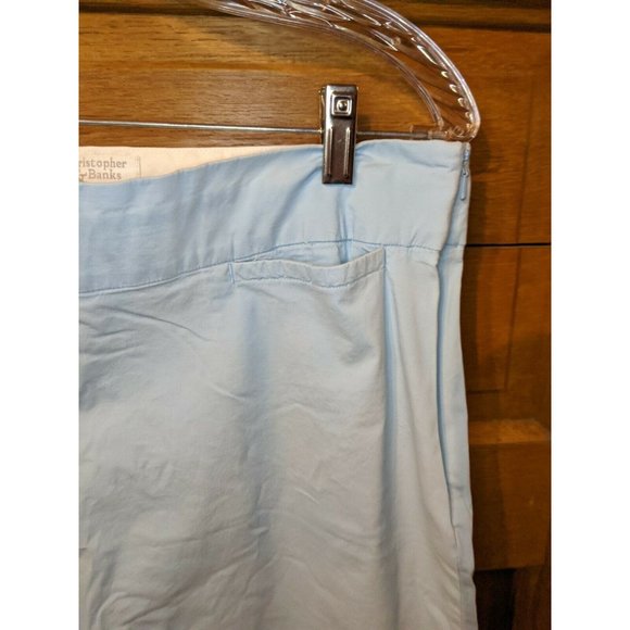 CJ Banks Size 10 Light Blue Skirt Modest Christopher Womens - Picture 3 of 8